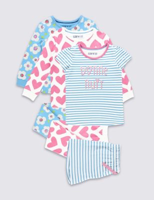 3 Pack Pure Cotton Pyjamas &#40;9 Months - 8 Years&#41;